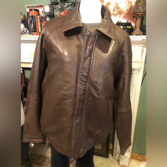 Claiborne Other - Exquisite brown Lambskin leather jacket by Claiborne-XL mint!